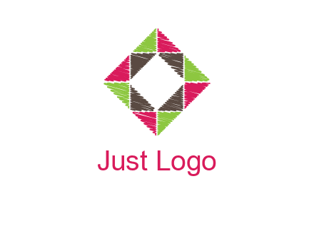 Craft Texture inside square logo