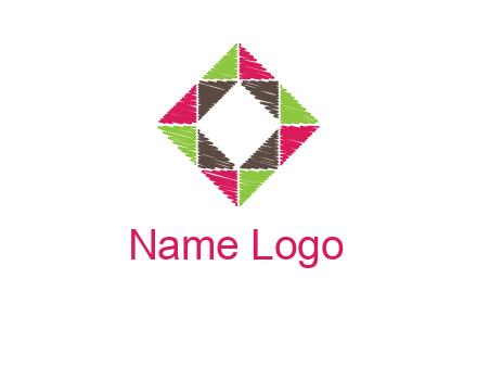 Craft Texture inside square logo