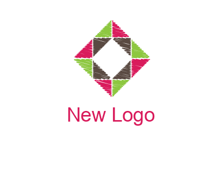 Craft Texture inside square logo