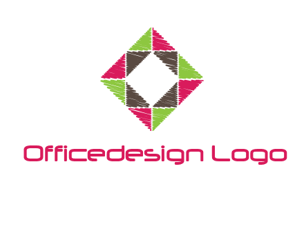 Craft Texture inside square logo