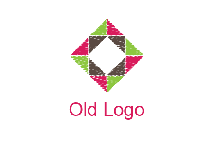 Craft Texture inside square logo