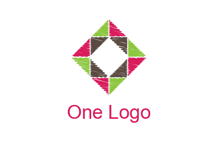 Craft Texture inside square logo