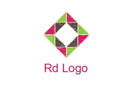 Craft Texture inside square logo