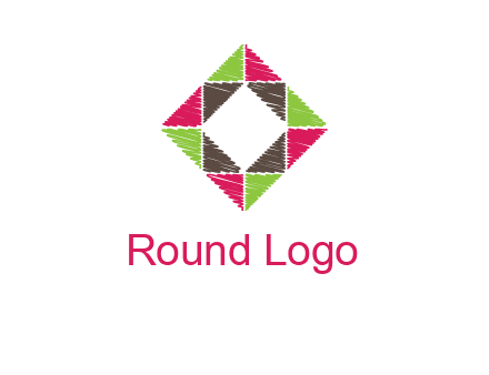 Craft Texture inside square logo