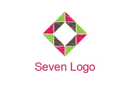 Craft Texture inside square logo