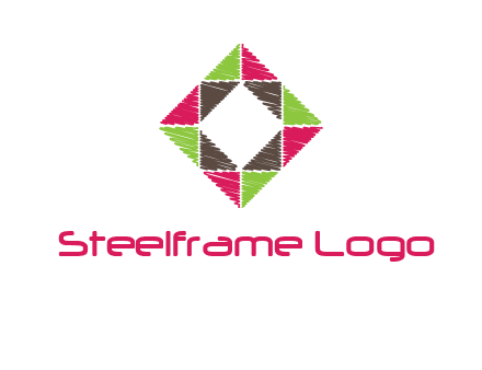 Craft Texture inside square logo
