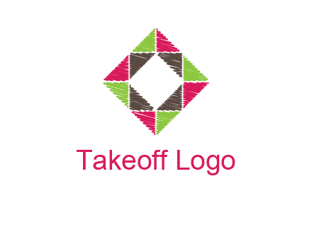 Craft Texture inside square logo