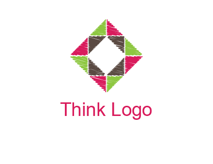 Craft Texture inside square logo