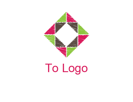 Craft Texture inside square logo