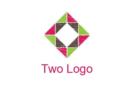 Craft Texture inside square logo