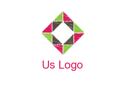 Craft Texture inside square logo