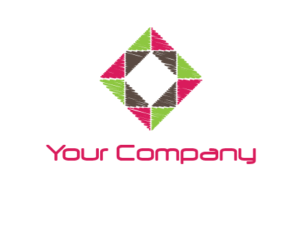 Craft Texture inside square logo