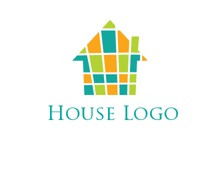 mosaic house icon