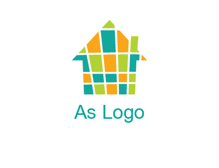 mosaic house icon