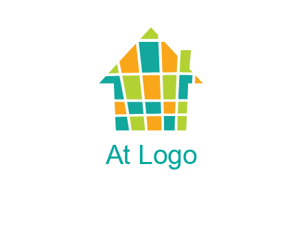mosaic house icon