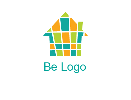 mosaic house icon