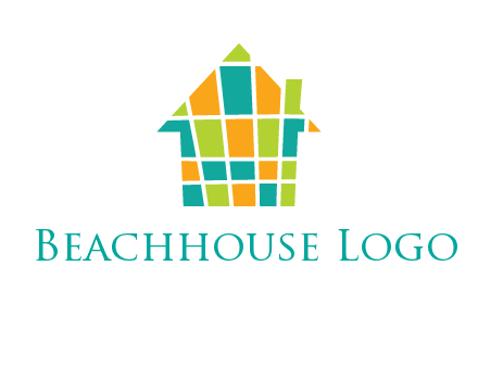 mosaic house icon