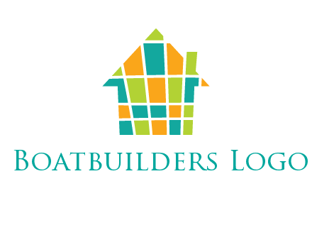 mosaic house icon