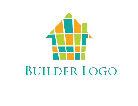 mosaic house icon