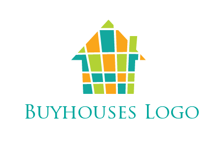 mosaic house icon