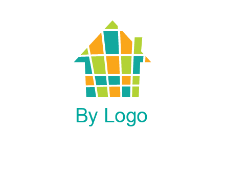 mosaic house icon