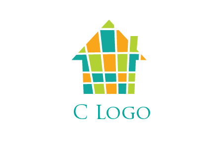mosaic house icon