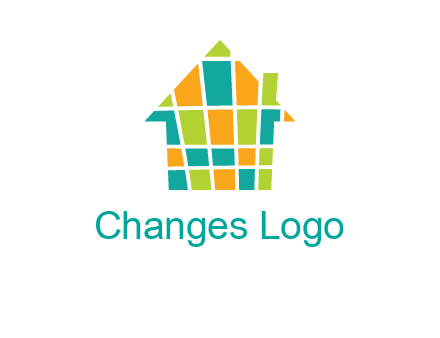 mosaic house icon