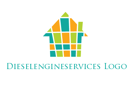 mosaic house icon