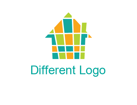 mosaic house icon