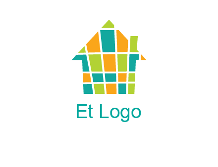 mosaic house icon