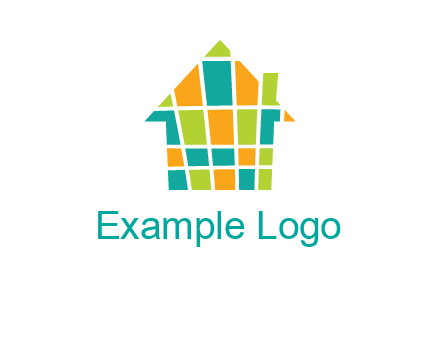 mosaic house icon
