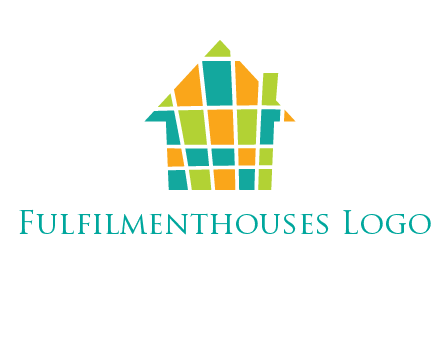 mosaic house icon