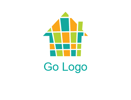 mosaic house icon