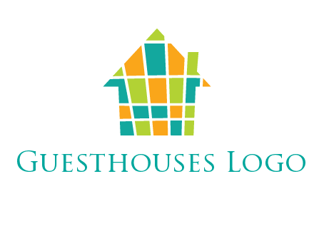 mosaic house icon