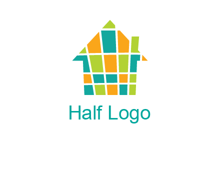 mosaic house icon
