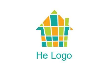 mosaic house icon