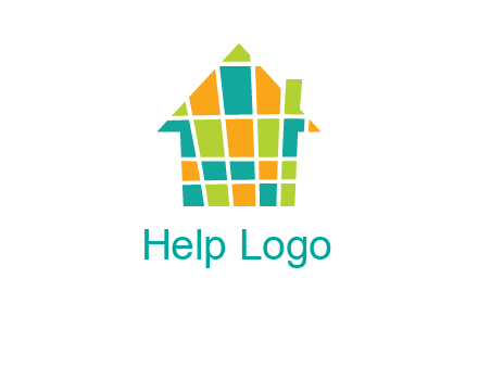 mosaic house icon
