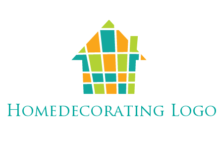 mosaic house icon