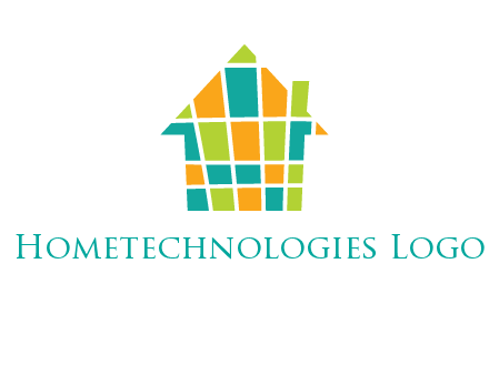 mosaic house icon