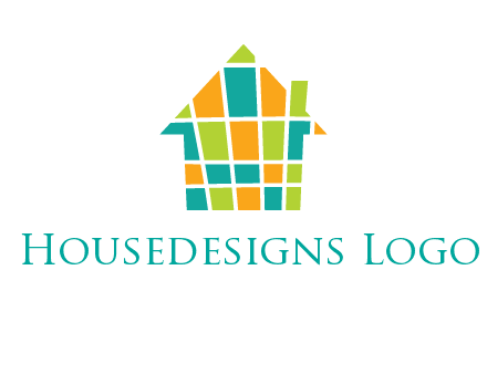 mosaic house icon