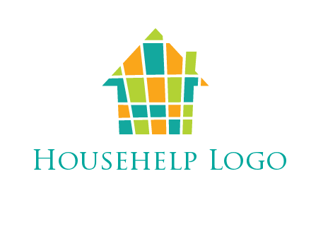 mosaic house icon