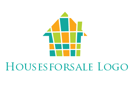 mosaic house icon