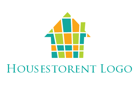 mosaic house icon