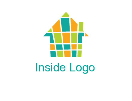 mosaic house icon