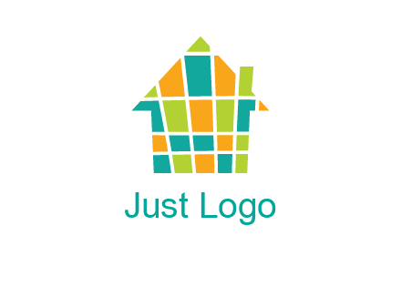 mosaic house icon