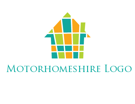mosaic house icon