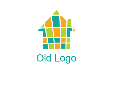 mosaic house icon
