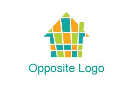 mosaic house icon
