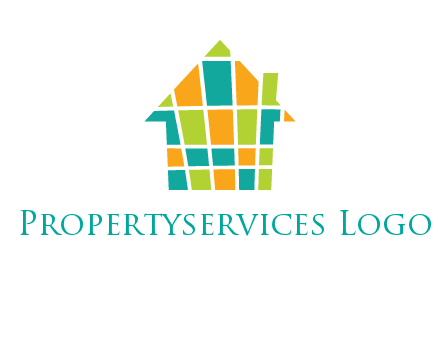 mosaic house icon