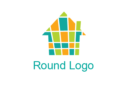 mosaic house icon